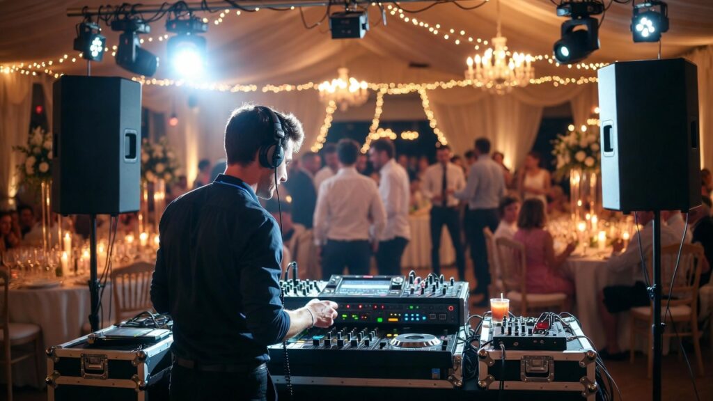 DJ professionnel animant une soirée de mariage festive en Seine‑et‑Marne